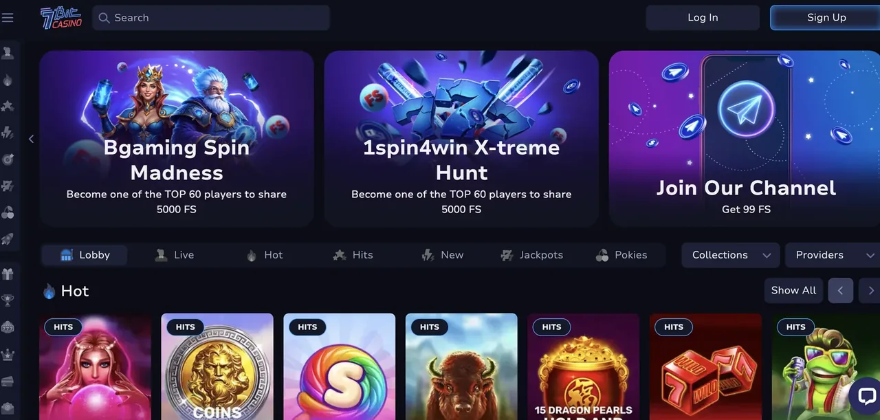 7bit Casino interface