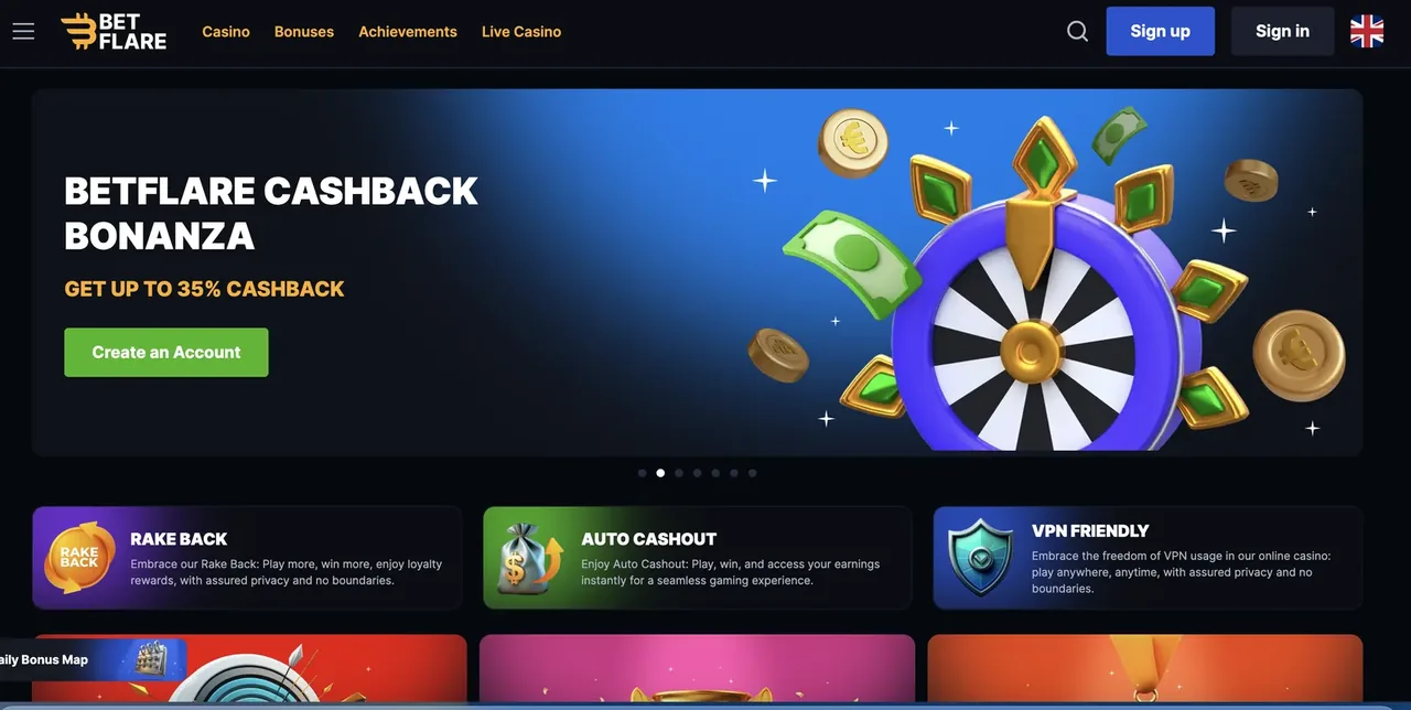 BetFlare interface